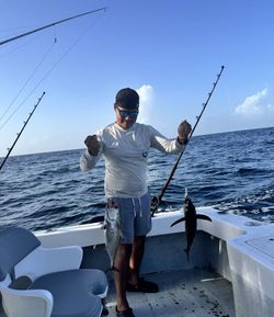 Angler fishing on a sunny day in Miami Beach