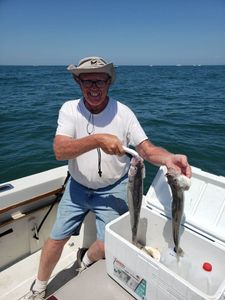 Two fish caught during fishing charter in Port Clinton OH