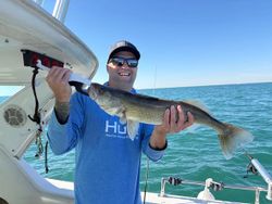 Walleye caught fishing in Port Clinton OH waters