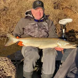 Fisherman in Leesburg catching a fish