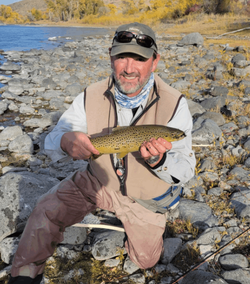 Angler with a sea trout in VA