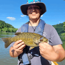 Single angler enjoying a fishing trip in VA