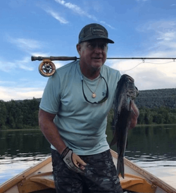 Fisherman with a catch in Leesburg