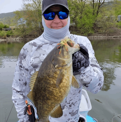 Angler with a 13-inch fish in Leesburg