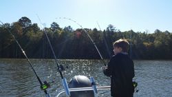 Person enjoying fishing in Lexington