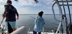A person fishing in Lexington