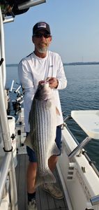 Striped bass caught fishing in SC