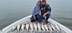 Two striped bass caught fishing in SC