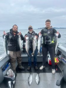 6 Chinook Salmon fishing in OR