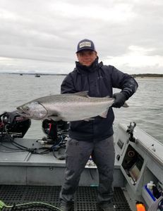 Angler with a 24-inch fish in Oregon