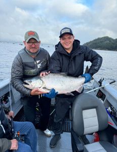 Chinook salmon caught while fishing in OR