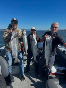 Four Chinook salmon caught during fishing trip in Oregon