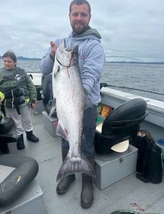 Chinook salmon caught in Oregon during fishing