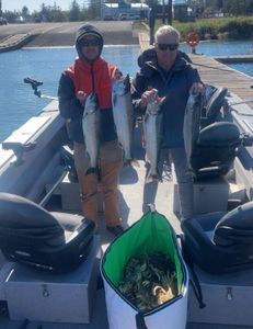 Two people fishing in OR