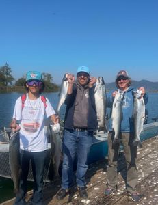 5 rainbow trout caught while fishing in OR