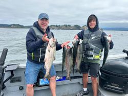 2 fishermen fishing in Oregon
