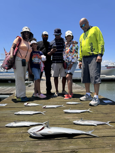 Two king mackerel, 39 inches long, caught while fishing in Norfolk