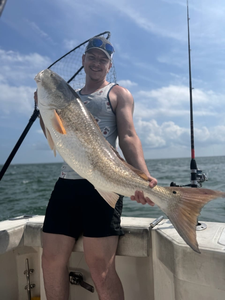 One angler enjoying a fishing cruise in Norfolk