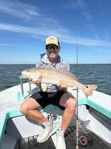Redfish catch on fishing boat in Corpus Christi TX waters