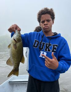Solitary angler fishing in Michigan