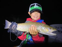 Fishing for a sea trout in MI