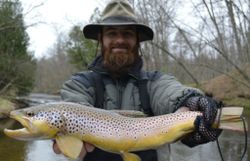A person fishing in Michigan
