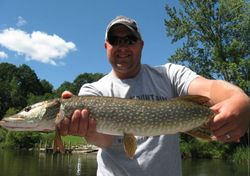 Caught a Northern Pike, 27 inches, in Baldwin