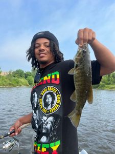A photo of two people fishing at Baldwin