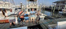 Two blackfin tuna caught while fishing in Cape May