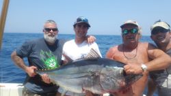 Blackfin Tuna fish caught while fishing in NJ