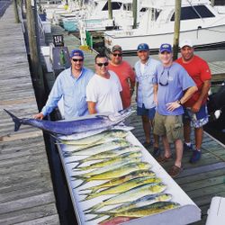Successful fishing trip with 4 big fish caught in Cape May