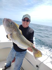 One person fishing at Cape May