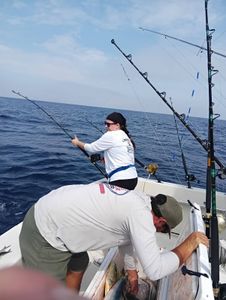 Person fishing at Cape May