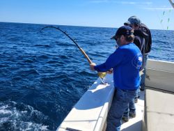Angler enjoying fishing in NJ