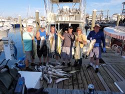4 king mackerel and bluefish fishing in NJ