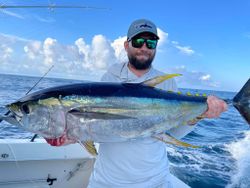 Yellowfin Tuna, a 30-inch fish, caught while fishing in Cape May