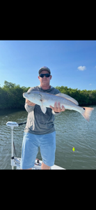 Redfish measuring 28 inches caught while fishing in FL