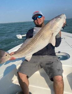 Angler fishing in Port Aransas, Texas