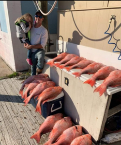 Person fishing in Port Aransas