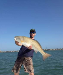 Angler with big fish in Port Aransas