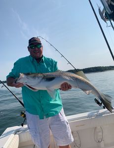 One person fishing in ME