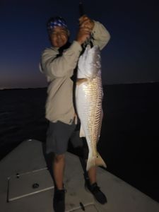 Lone angler fishing in TX