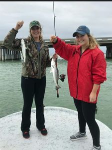 Two people fishing in Corpus Christi