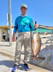Lone angler fishing in Texas