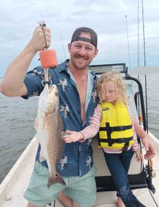 A redfish caught in Corpus Christi, Texas