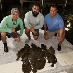 2 summer flounder fish caught in TX