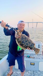 Big Flounder Reeled From Inshore Waters, TX