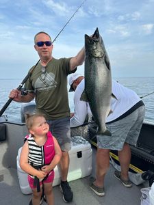 Chinook Salmon caught while fishing in NY