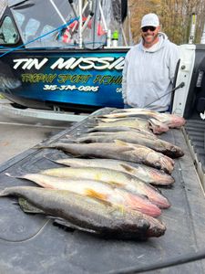 Two 45-inch fish caught while fishing in NY
