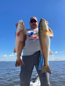 2 redfish caught by a fisherman in TX